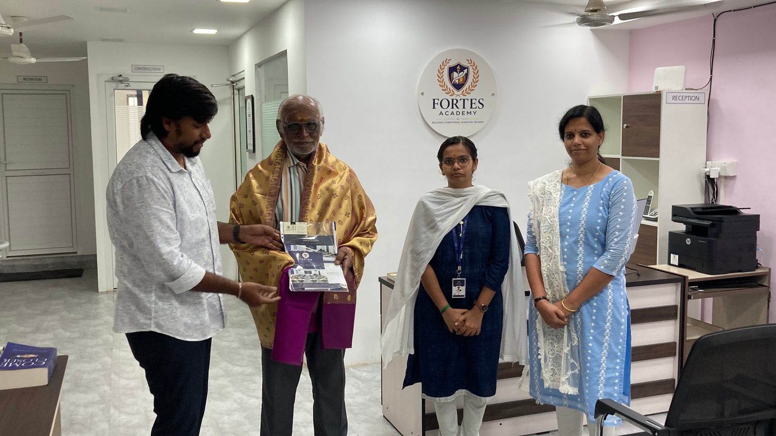38 EXCITING YEARS OF BANKING JOURNEY - AUTHOR OF THE NOVEL "COME CLOSER" - BANKING VETERAN SHRI SUBRAMANIAN NARAYANAN IYER VISITED FORTES ACADEMY TO SHARE HIS EXEMPLARY BANKING LIFE