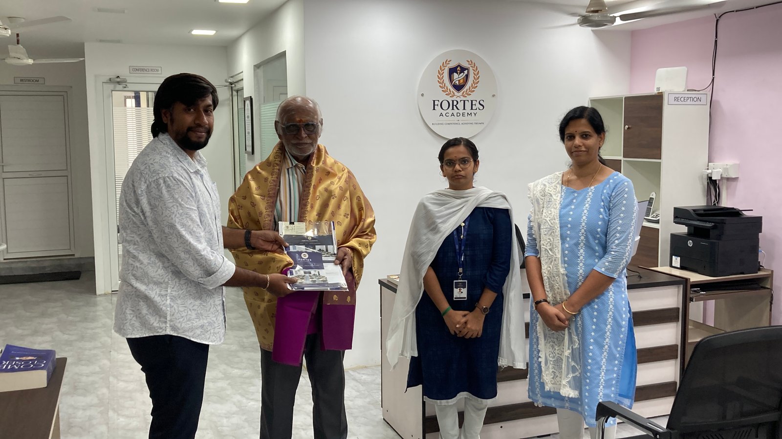 38 EXCITING YEARS OF BANKING JOURNEY - AUTHOR OF THE NOVEL "COME CLOSER" - BANKING VETERAN SHRI SUBRAMANIAN NARAYANAN IYER VISITED FORTES ACADEMY TO SHARE HIS EXEMPLARY BANKING LIFE